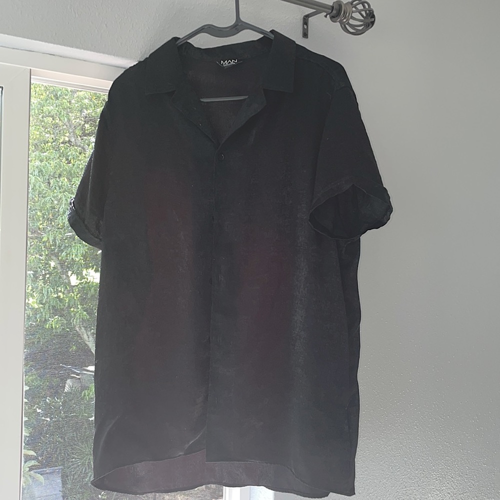 Boohoo man satin shirt (worn twice)